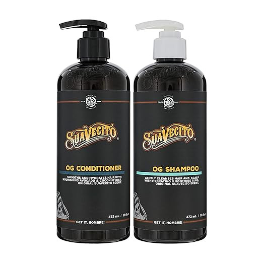 OG Shampoo & Conditioner Set 16 oz Pump Bottle with Provitamin B5, Natural Oils To Fortify & Rest... | Amazon (US)