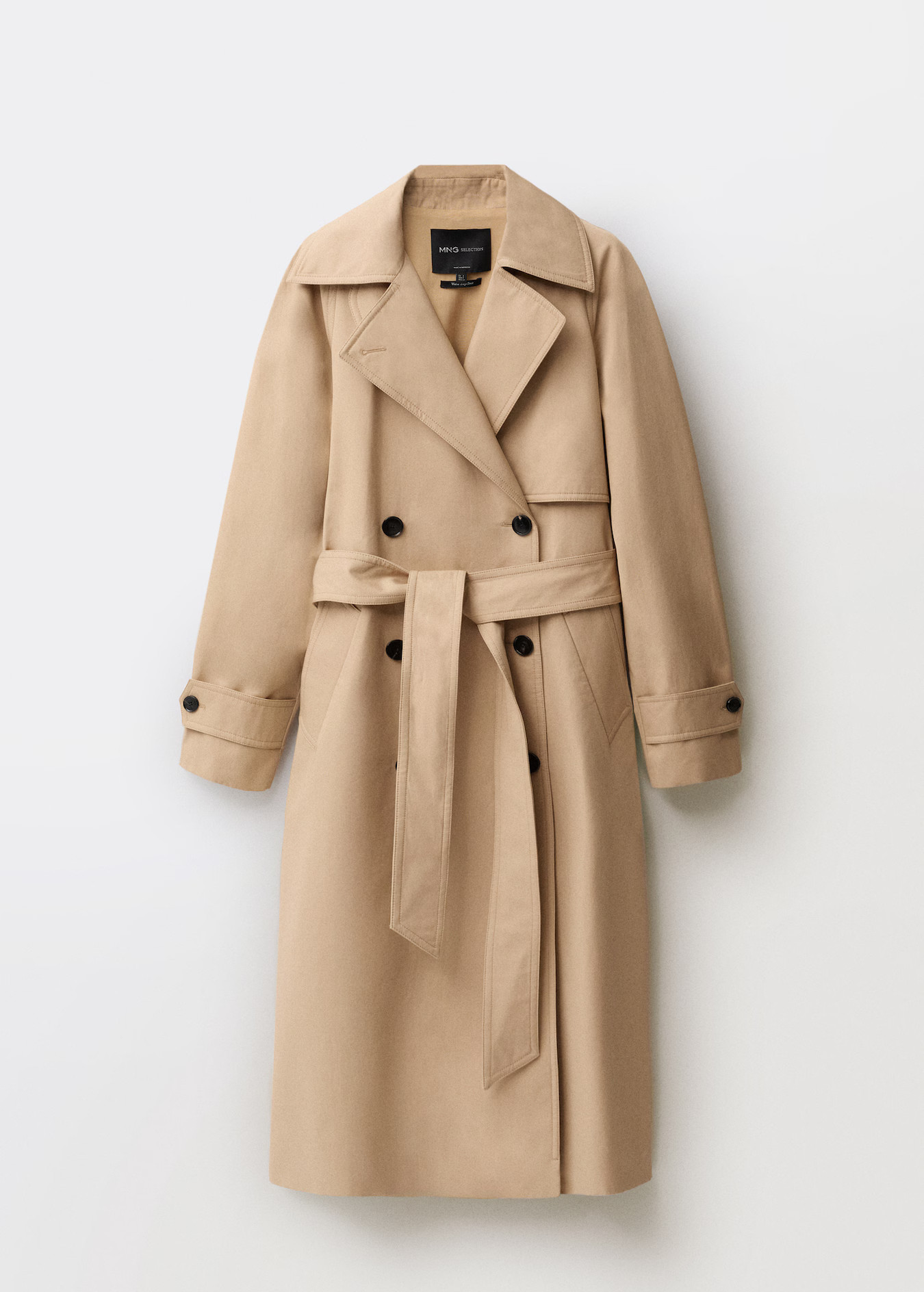 Long oversized cotton trench coat - Women | MANGO USA | Mango (US/MX/AU)