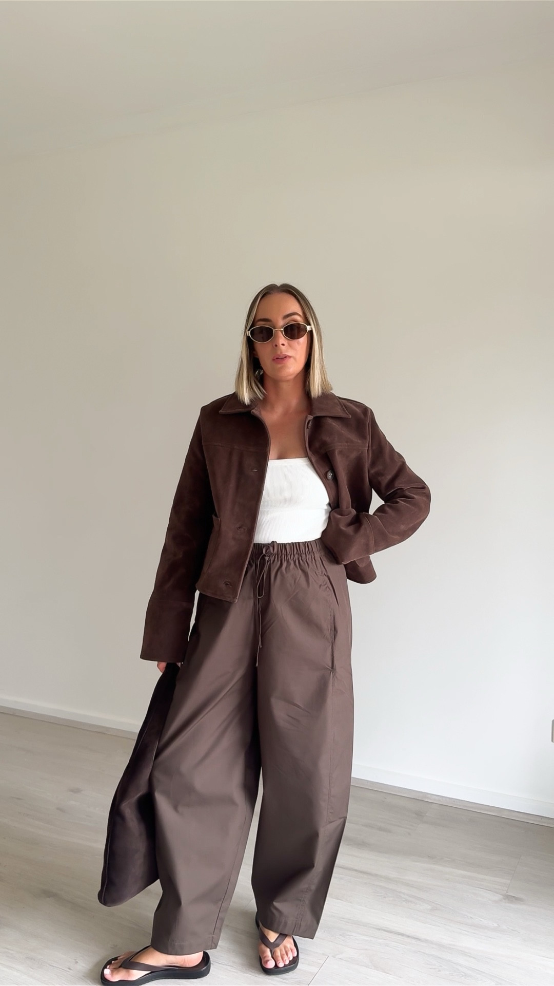 Wearing -
Aere suede look jacket in size 6
Aere organic cotton barrel leg pants in size 6
Aere square neck tank in size 6

#LTKaustralia #LTKstyletip #LTKautumn