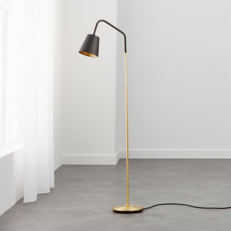 Crane Black Shade Floor Lamp + Reviews | CB2 | CB2