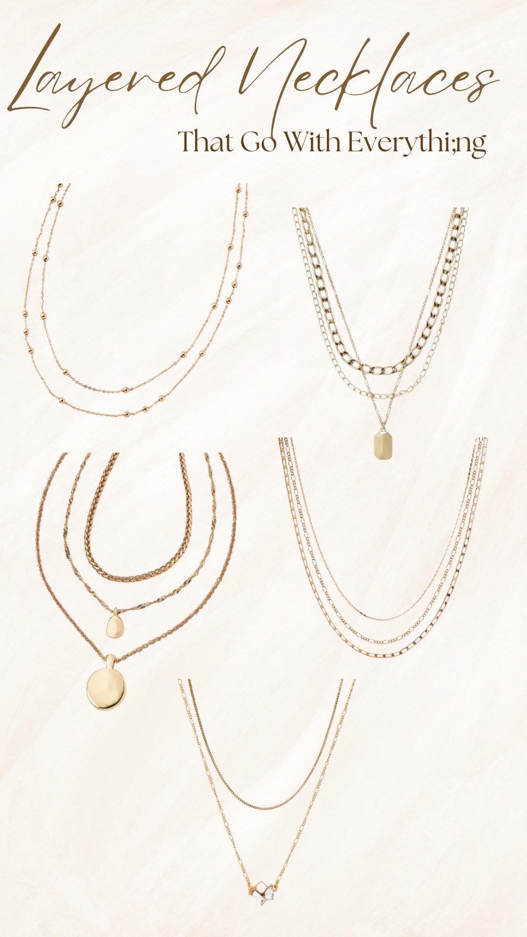 These dainty, gold necklaces will go with everything  

#LTKOver40 #LTKSpringSale #LTKgrwm