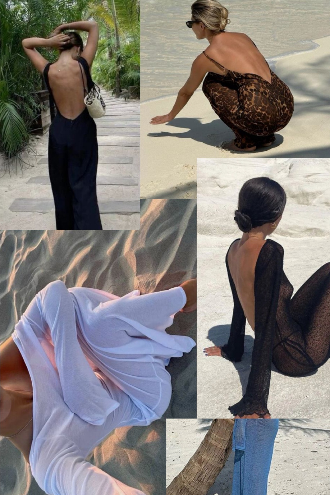 ✨Utterly Chic- Long open back dresses as beach coverups✨