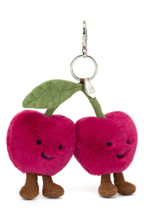 Jellycat Amuseables Cherries Bag Charm in Red at Nordstrom | Nordstrom