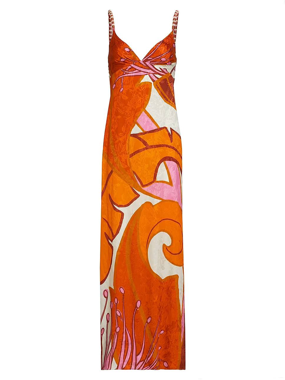 Written Fantasy Bead & Jacquard Maxi Dress | Saks Fifth Avenue