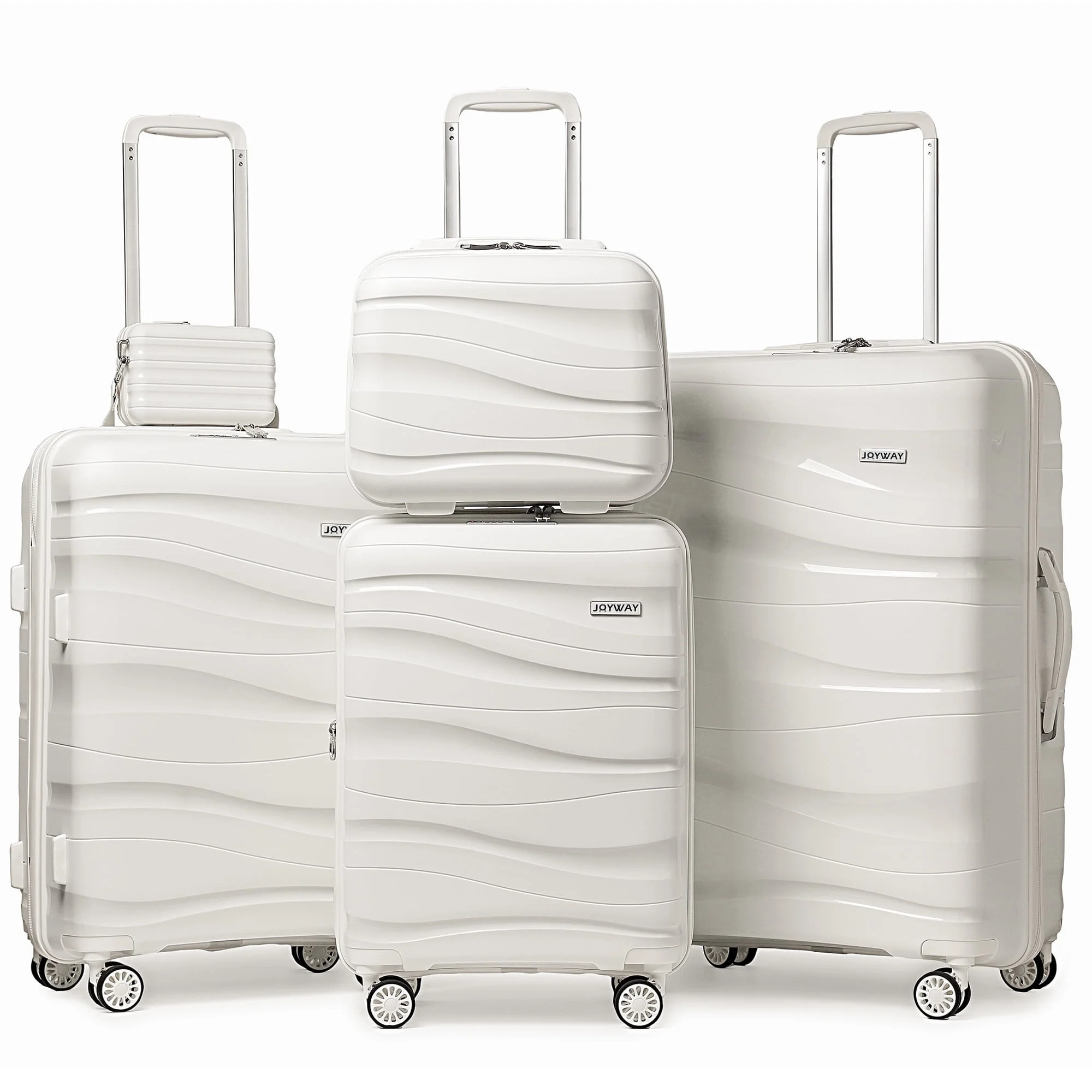 Joyway 5-Piece Luggage Set PP Hardshell Spinner Suitcase with TSA Lock - (Expandable Carry-On 20 ... | Walmart (US)