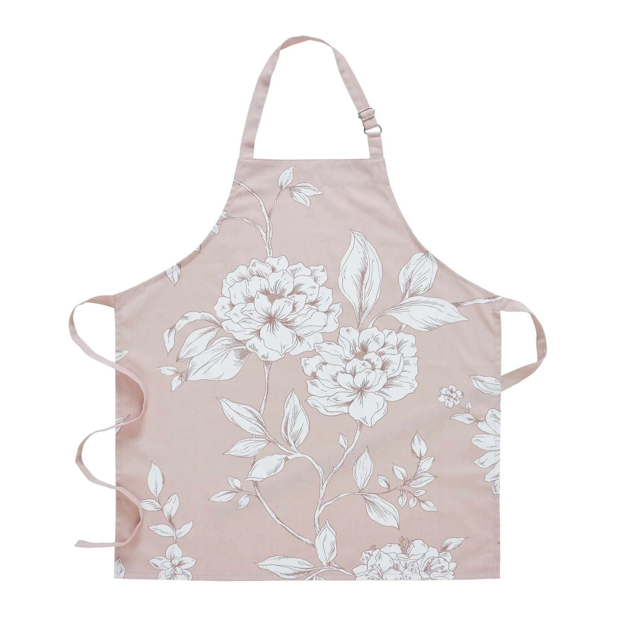 My Texas House Polyester/Cotton 30" x 34" Oversized Floral Printed Apron, Blush | Walmart (US)