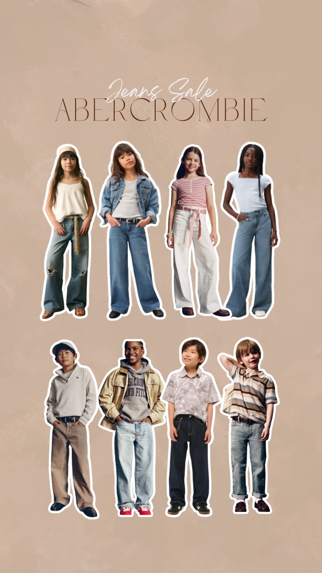 @abercrombie denim sale is 25%-50% off plus 15% off stackable code : DENIMAF

#LTKKids #LTKSaleAlert #LTKootd