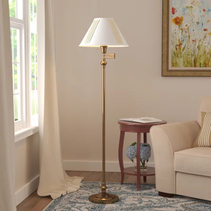 Herrington 59in Swing Arm Floor Lamp