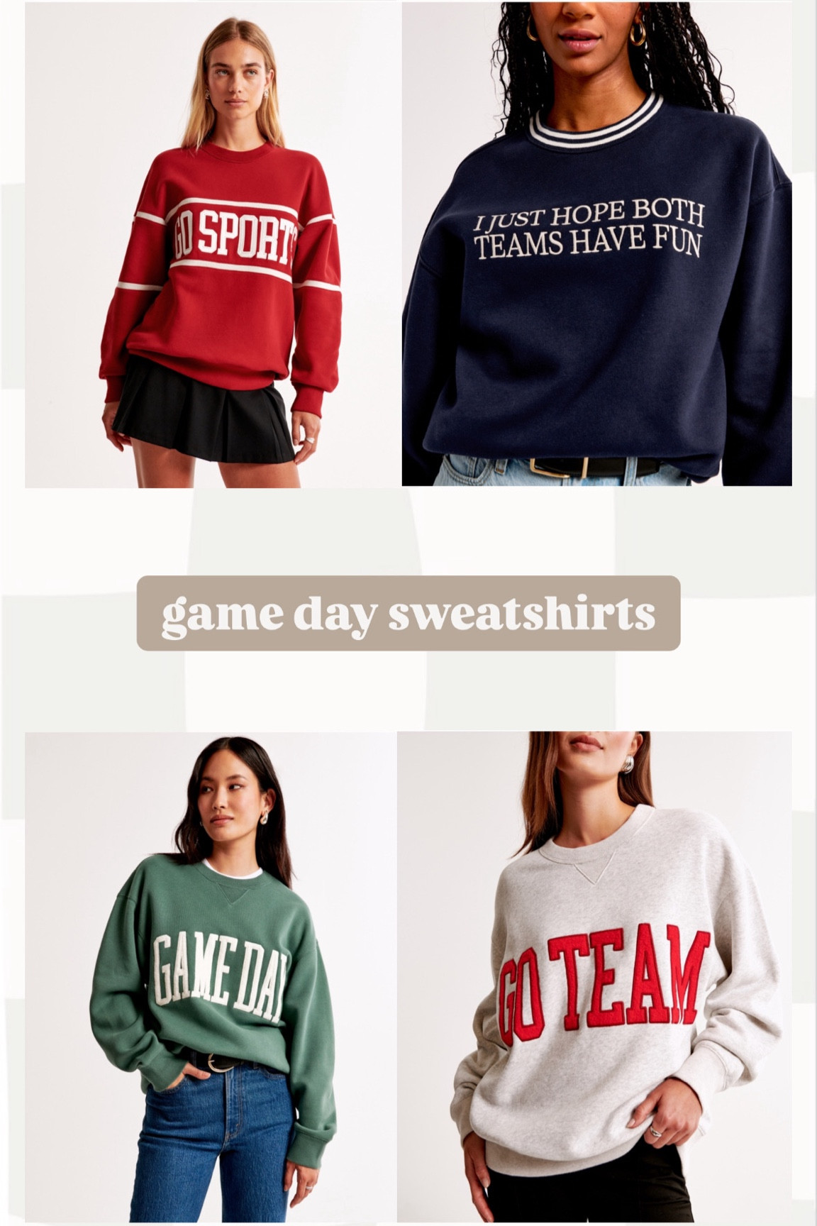 Nothing like a sporty sweatshirt 🏈 

#LTKFindsUnder100 #LTKFallSale #LTKActive