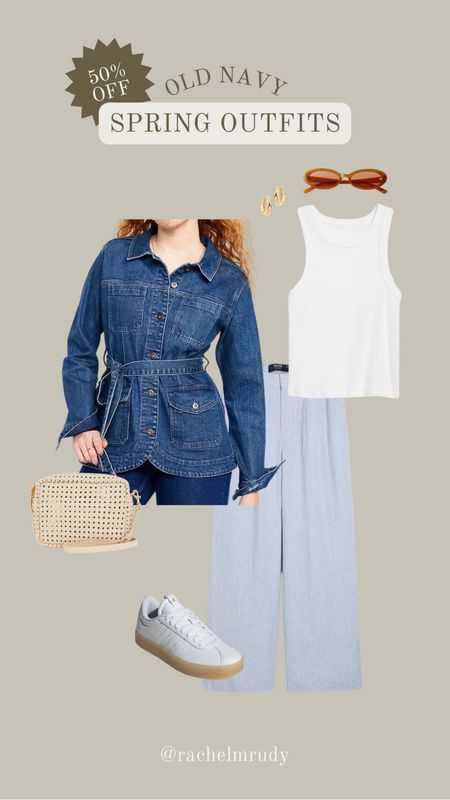 Old Navy 50% Off Sale

Spring outfits. Denim jacket. Striped pants. White tank top. Casual outfit  

#LTKsalealert #LTKstyletip #LTKfindsunder50