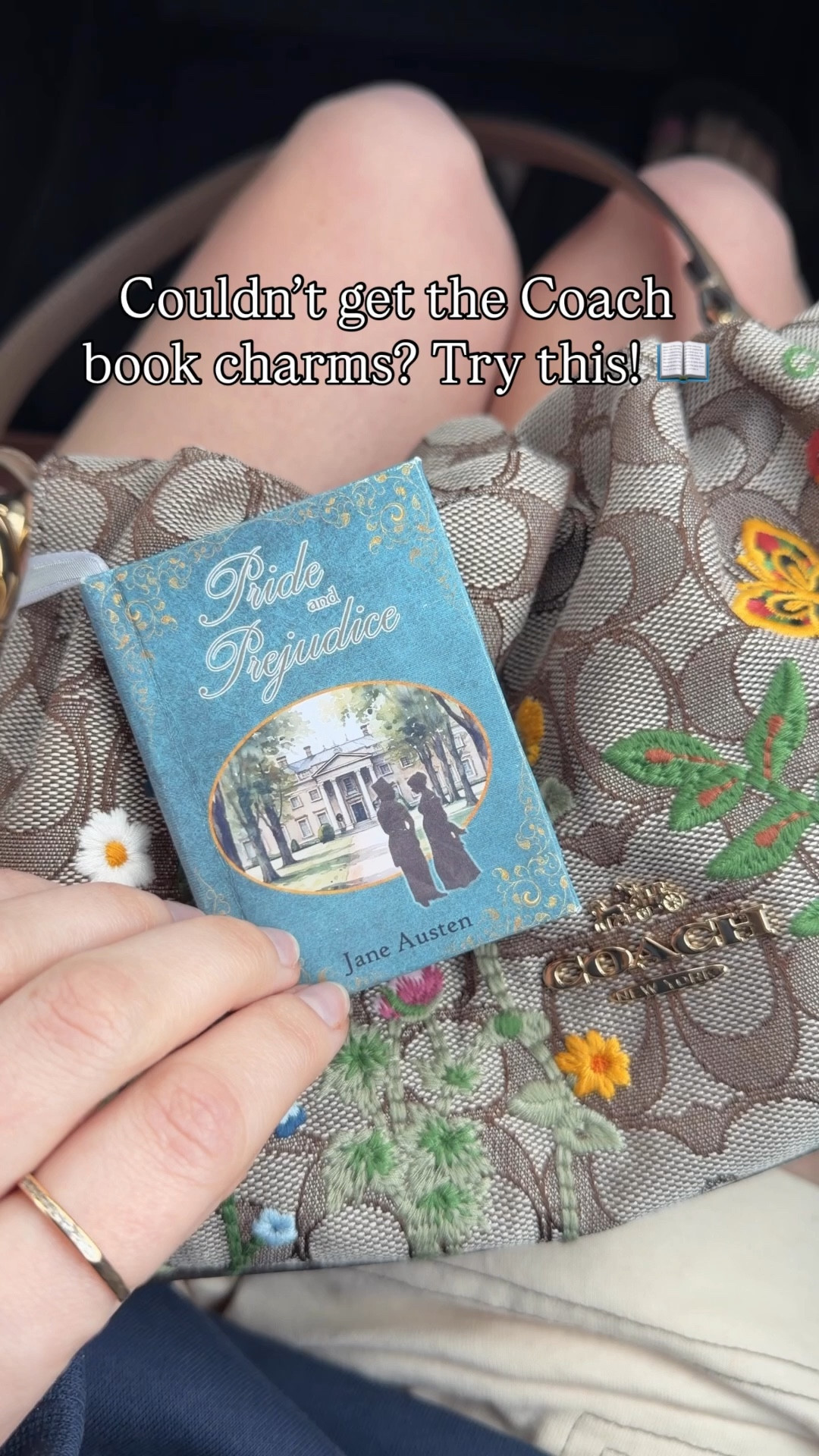This mini book ornament makes the perfect bag charm for book lovers 📖 this mini Pride and prejudice charm keeps selling out but it’s finally back in stock and one of my favorite charms that I wear pretty much everyday on my favorite coach and longchamp bags 👜

It’s perfect on the coach outlets new floral embroidered jacquard print bags 🌸
 Spring accessories, bag charm, Etsy small business 


#LTKootd #LTKgrwm