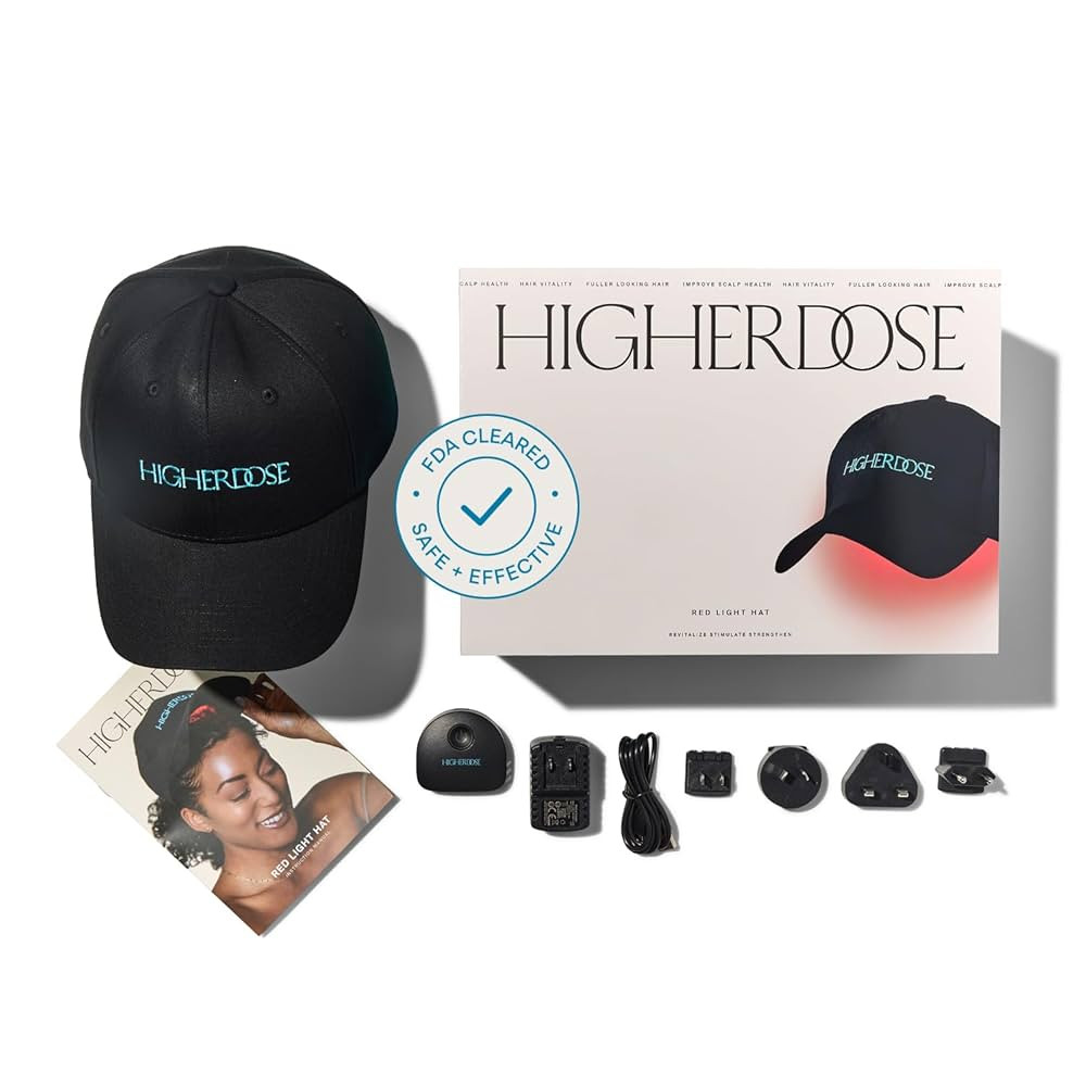 HigherDOSE Red Light Therapy Hat for Hair Growth - Reduce Hair Loss & Shedding - Targeted Infrare... | Amazon (US)