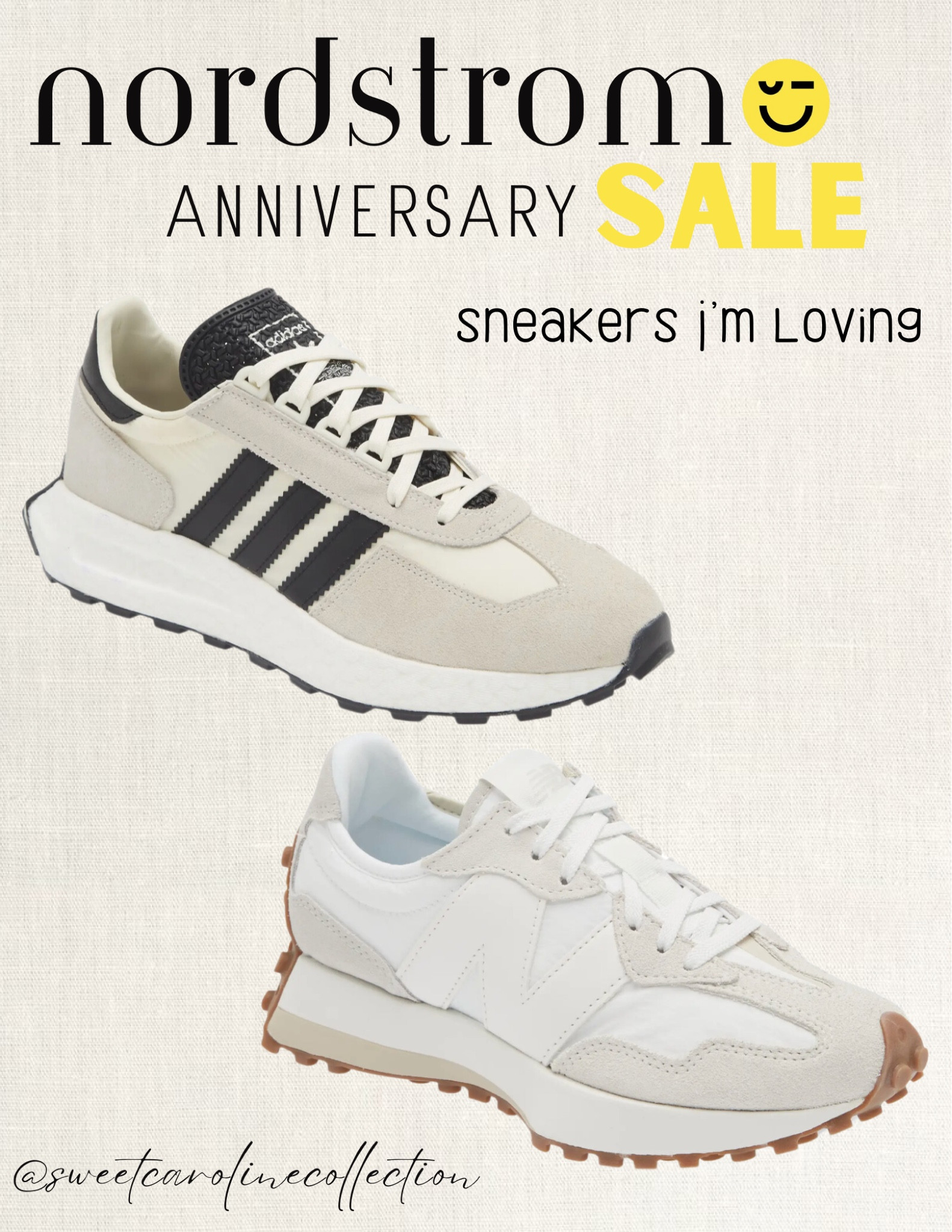 Nordstrom Anniversary Sale - sneakers I’m loving 👟

Nordstrom, sale, anniversary sale, accessories, sorel, cloudswift, ultraboost, sneakers, tennis shoes, adidas, new balance, Nike, hoka, on cloud, active, running shoe, fall fashion, boots, knee high boots, heeled boots, schutz, Marc fisher, All Saints, shoes, flats, mules, loafers, Steve Madden, workwear, Marc fisher, Franco Sarto, Cole haan, Lisa Vicky, open edit, linea paolo, BCBG, hat, earrings, ring, necklace, jewelry, sunglasses, purse, bag, watch, Kate spade, Gucci, Tom ford, tissot, Burberry, Michele, lele sadoughi, rag & bone, makeup, osea, necessaire, body wash, eye makeup, mascara, nars, supergoop, sunscreen, hair oil, moroccanoil, Donna Karan New York, olaplex, shampoo, conditioner, too faced, Drybar, Elemis, cleansing balm, the ordinary, dr. Dennis, T3, hair dryer, Dyson airwrap, setting spray, Mac, st. Tropez, self tanner, face wash, maison margiela, lotion, Burberry, YSL beauty, Sunday Riley, Tom ford, Chloe, Tula, U beauty, Drybar, Armani, beauty, skincare, charlotte tilbury, lancome, my way, perfume, fragrance, replica, beach walk, lip gloss, lip kit, facial serum, Laura mercier, the ordinary, brow serum, deodorant, setting spray, Dior, brush set, robe, home, kitchen, suitcase, travel, candle, hydro flask, beis, voluspa, Ugg, diptyque, Viking, vacay, vacation, travel bag, Jo Malone London, fellow, ice bucket, matouk, moccamaster, down comforter, sheets, duvet, bedding, bedroom, blanket, cake stand, Crosley, purse, diffuser, fragrance, pot and pan set, tea pot, tea kettle, nest, electric tea kettle, candle set, luxe, barefoot dreams, slippers, candle, fuzzy socks, Ugg, pajama, pajama set, pjs, blanket, cozy, style, fashion, lounge set, home, bathroom, must have, best seller, top seller, bedroom, under 400, under 300, under 200, under 100, under 50, sweet Caroline collection

#LTKsalealert #LTKxNSale #LTKshoecrush