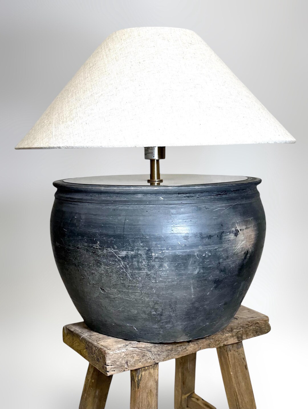 Rustic Pot Lamp - Etsy | Etsy (US)