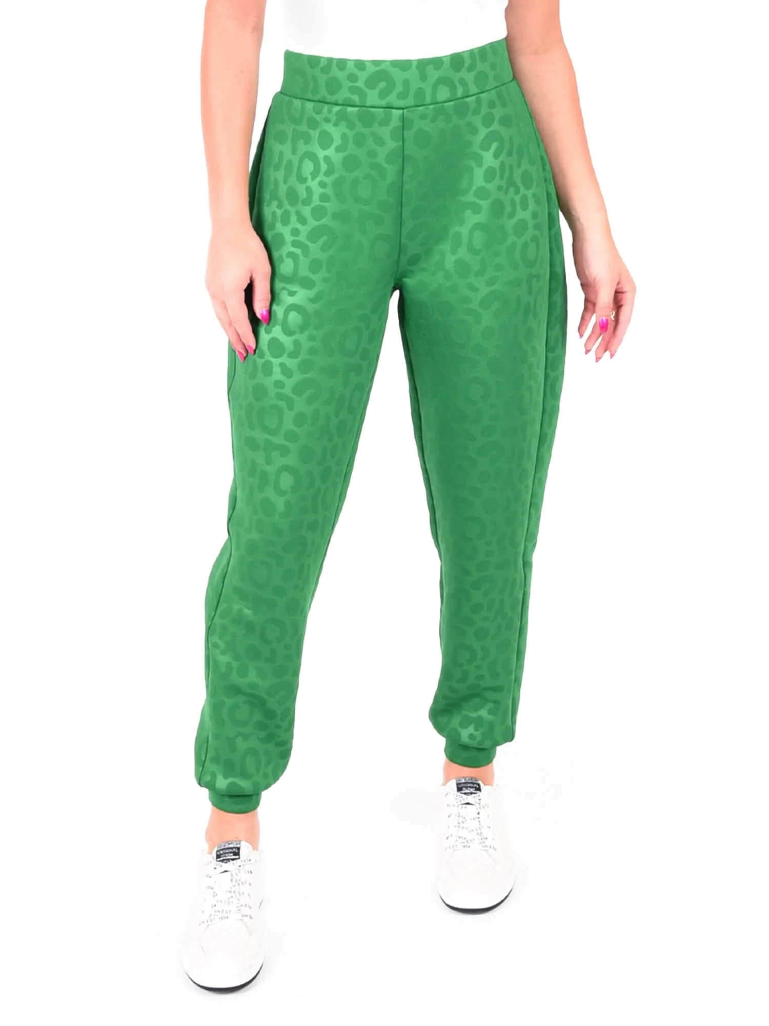 Downtown Jogger - Evergreen Cheetah | Emily McCarthy