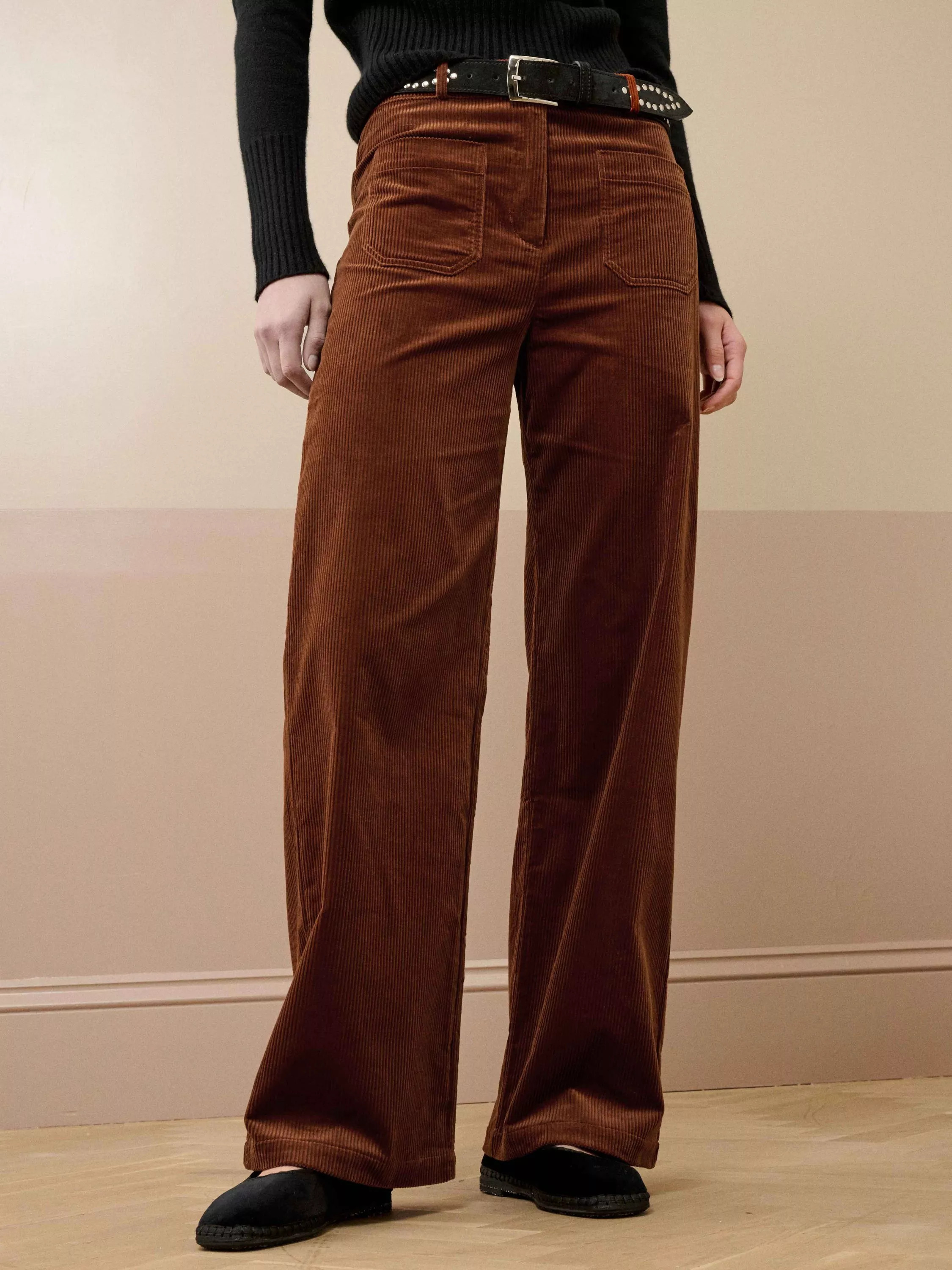 Brora Corduroy Wide Leg Trousers | John Lewis (UK)