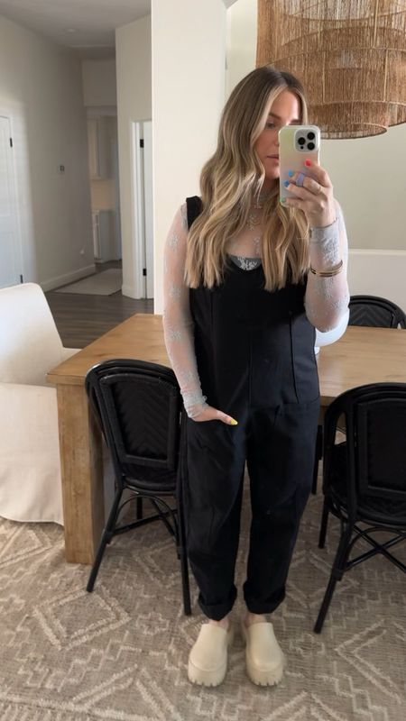 I’ve been wearing the heck out of these  Amazon overalls! I also have them in the denim color too! They run a little oversized, so no need to size up! I’m wearing a size small! 

Amazon finds, everyday outfit, casual outfit, lace top, church outfit 

#LTKstyletip #LTKfindsunder100