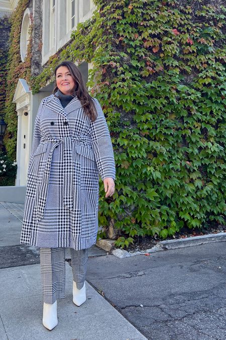 Fall Outfits fall jackets fall plus size coats fall outfit ideas wearing size 18 in this gorgeous houndstooth jacket

#LTKplussize #LTKSeasonal #LTKHoliday