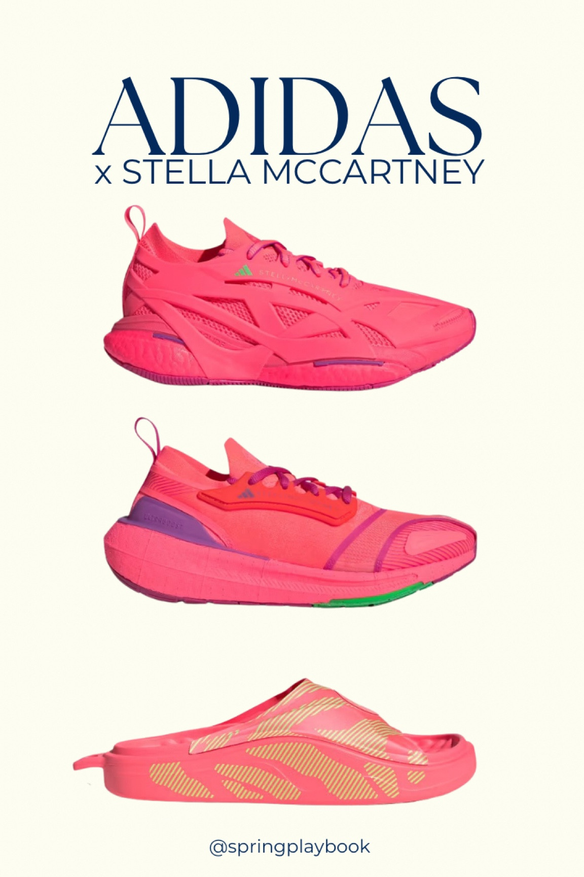 Adidas x Stella McCartney for Springs. This pink is a great neon hot coral! The taupe looks like it would work for Clear Springs. 

#createdcolorful #createdcolorfulspring #hocspring #tcispring #pcaspring #lightspring #warmspring #truespring #brightspring #clearspring #paintboxspring #bluespring

#LTKSaleAlert #LTKShoeCrush #LTKFitness
