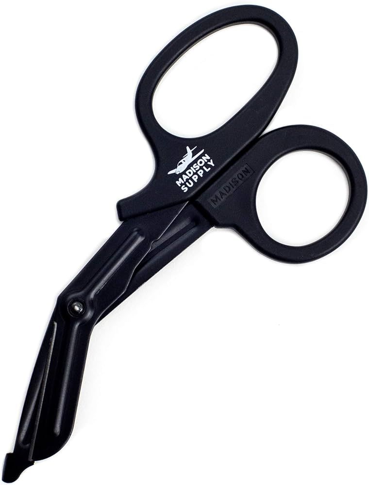 Madison 7.5" Premium Stainless Steel Nurse Scissors with Non-Stick Blades, Fluoride-Coated - 1pk,... | Amazon (US)
