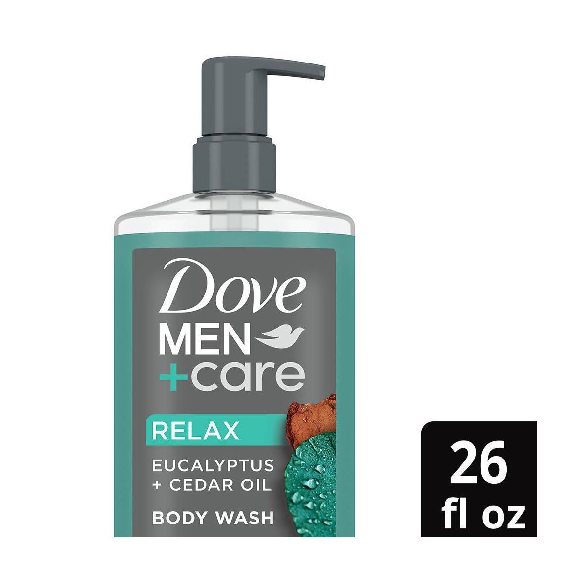 Dove Men+Care Relax Plant Based Body Wash - Eucalyptus & Cedar Oil - 26 fl oz | Target