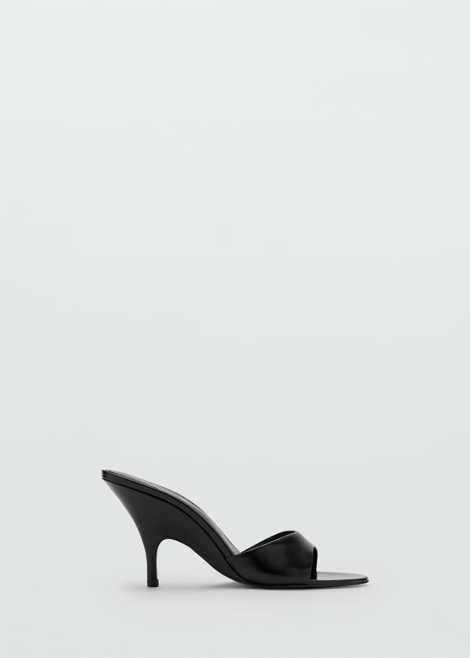 Leather wedge-heel sandals - Women | MANGO United Kingdom | MANGO (UK)