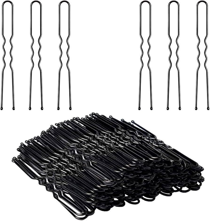 U Shaped Hair Pins, IKOCO 2.4 inch Hair Pins for Buns Ballet Bun Hair Pins for Women with Storage... | Amazon (US)