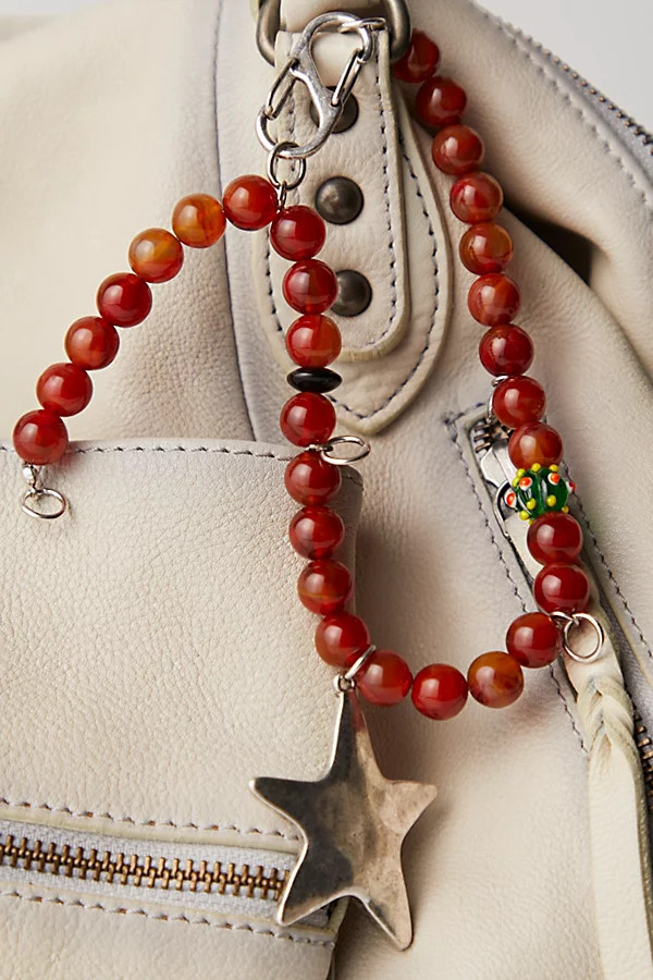 Beaded Necklace Bag Charm | Free People (Global - UK&FR Excluded)