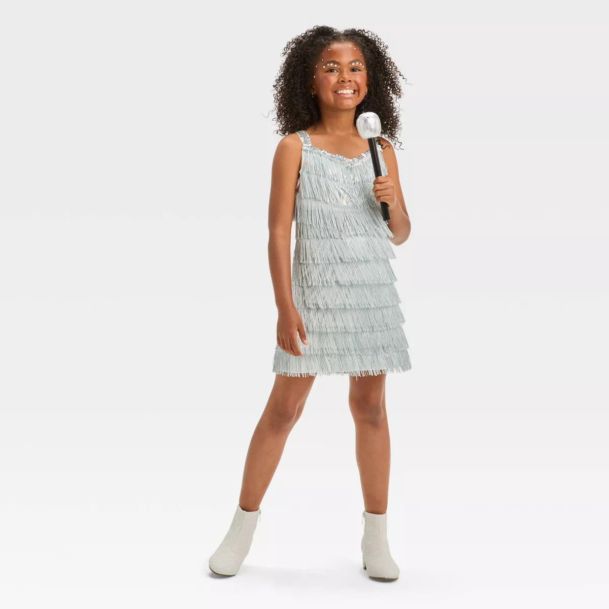 Kids' Silver Pop Star Halloween Costume Dress - Hyde & EEK! Boutique™ | Target