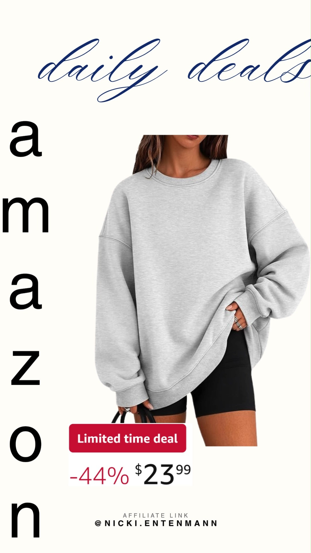 Stay comfy with Womens Oversized Sweatshirts Crewneck Casual Lounge crafted for softness and modern ease. Perfect for everyday wear, they blend coziness, style, and confidence seamlessly. #oversizedsweatshirt #crewnecktop #casualstyle #loungwear #fallfashion #styleessentials #ootdfashion #amazonfinds #shoppingdeal #modernliving 👕🍂✨ 

 #LTKdayinmylife #LTKootd #LTKSaleAlert