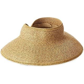 Pineapple&Star Vienna Visor Women’s Summer Sun Straw Packable UPF 50+ Beach Hat | Amazon (US)