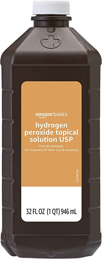 Amazon Basics Hydrogen Peroxide Topical Solution USP, 32 fluid ounce, Pack of 1 | Amazon (US)