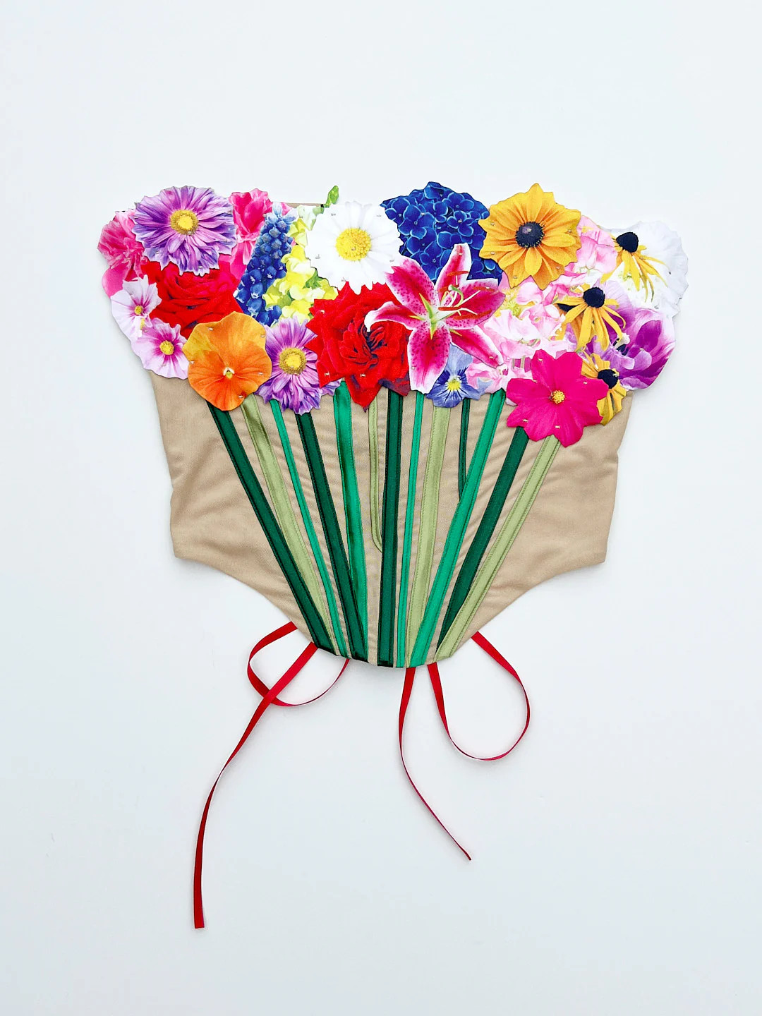 Bouquet Corset - Sand/Mesh Bouquet | Lisa Says Gah