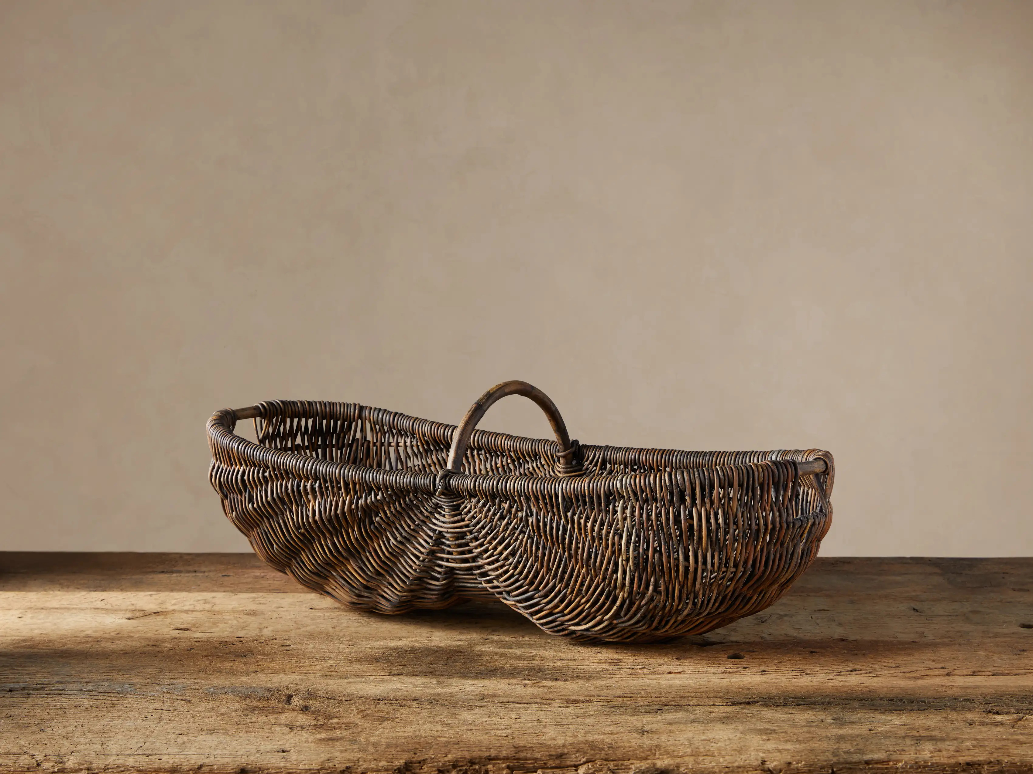 Vintage Basket with Handle | Arhaus