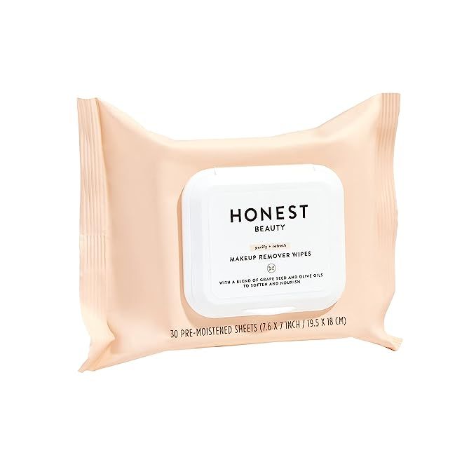 Honest Beauty Makeup Remover Wipes with Grape Seed & Olive Oils | Paraben Free, Synthetic Fragran... | Amazon (US)