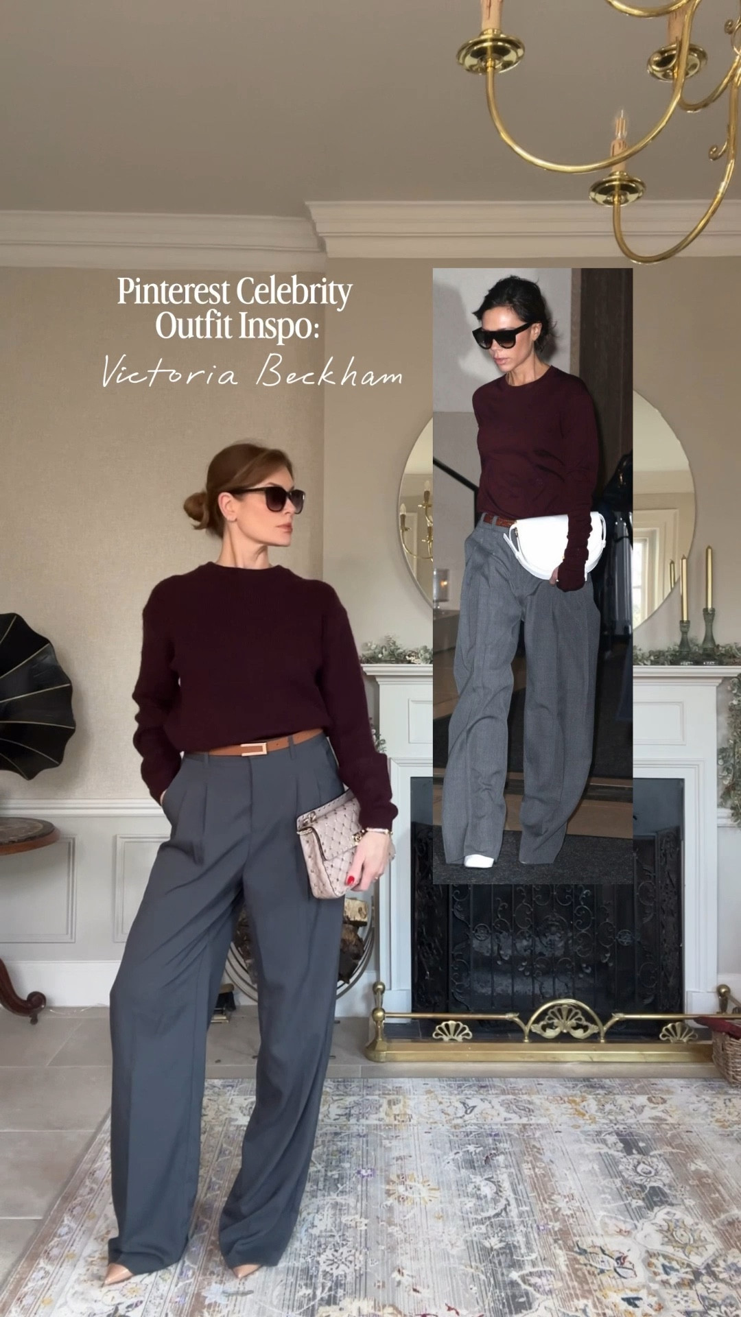 Pinterest outfit: Victoria Beckham
Grey trousers: I’m wearing size 10 Tall but also linked the exact pair in the standard length too 
Burgundy jumper
Tan belt

#LTKwinter #LTKstyletip #LTKuk