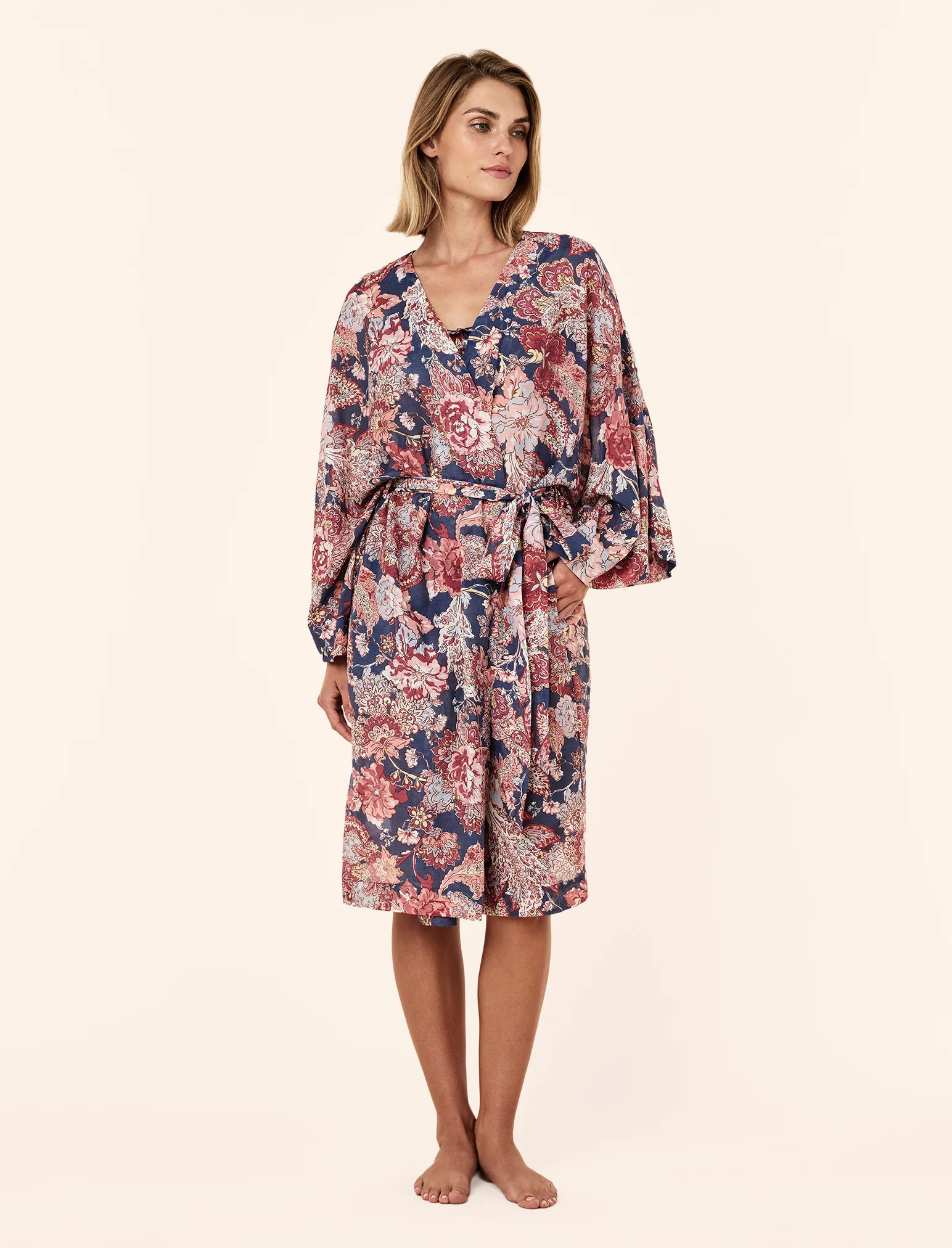 Ella Midi Kimono Robe | Papinelle Sleepwear US
