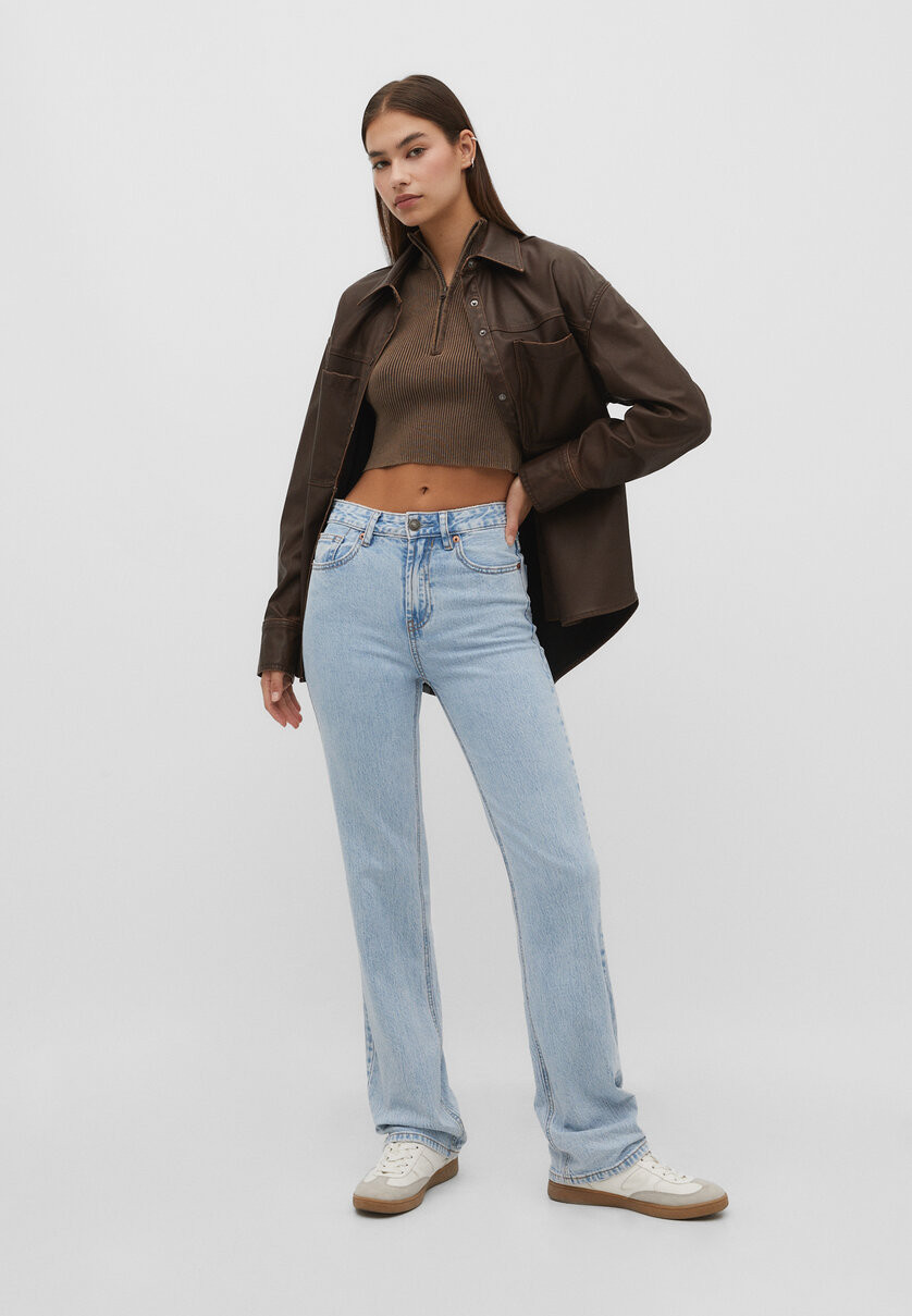 D98 straight vintage jeans | Stradivarius (UK)