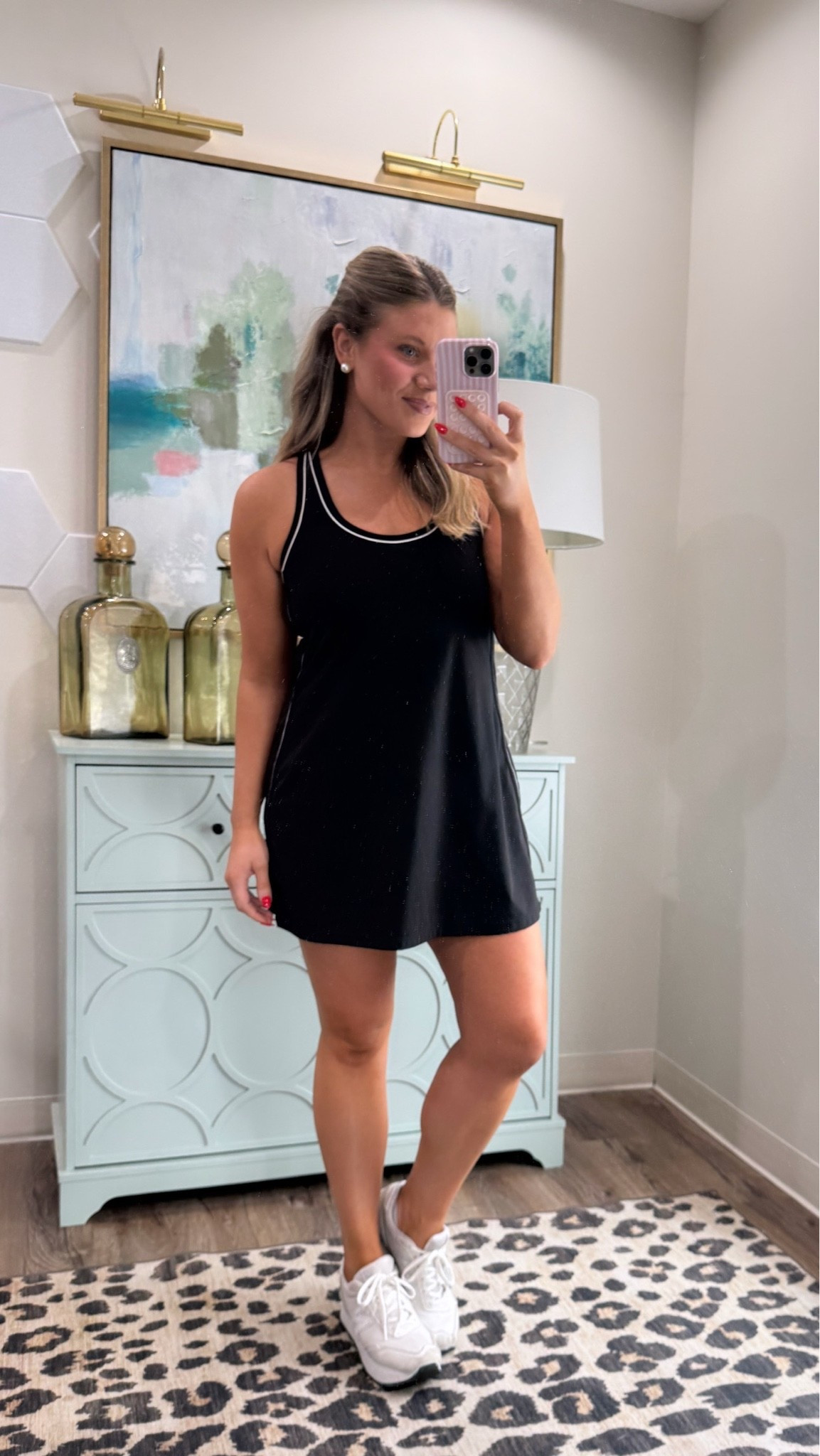 I wore this Walmart athletic dress on Monday and loveee the fit! 🫶🏻

Wearing size large