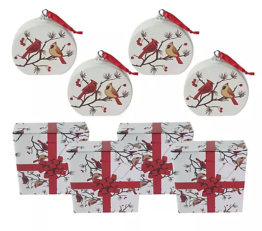 Temp-tations Set of 4 Recipe Ornaments w Gift Boxes - QVC.com | QVC