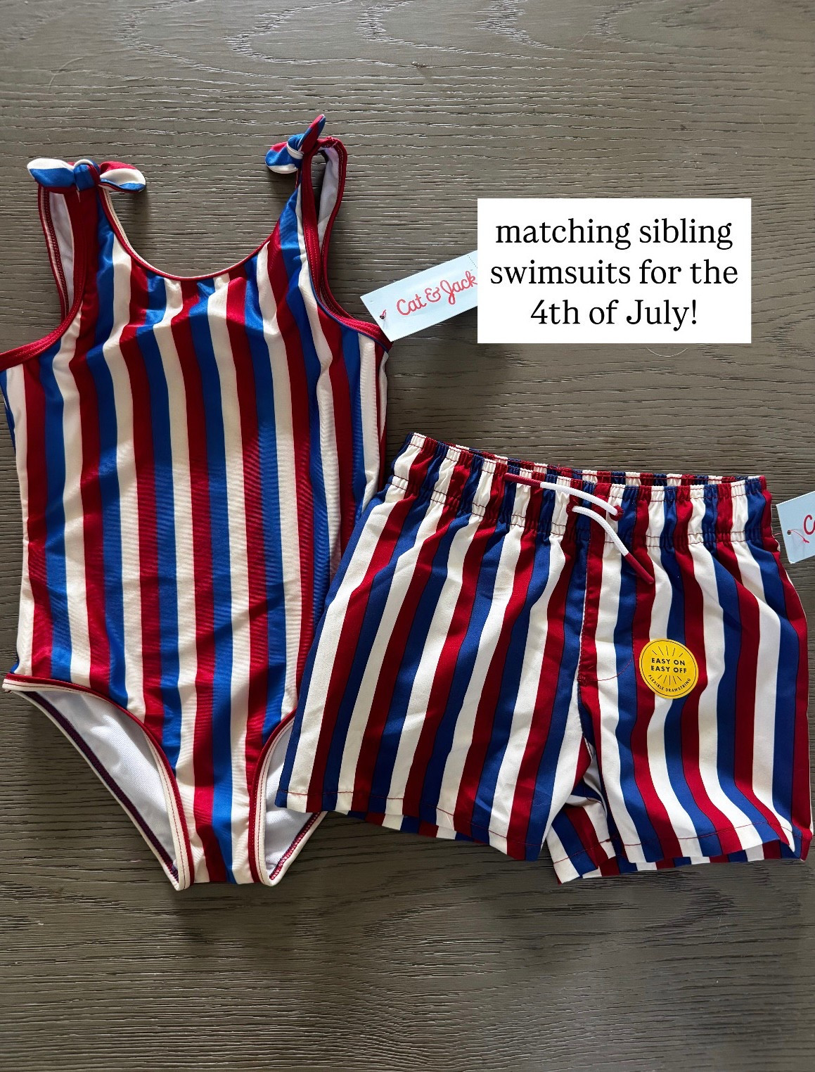 Matching sibling swimsuits for girl and boy for 4th of July or anytime! #swimsuit #matchingswimsuit #siblings #matchingsiblingswimsuit #toddler #littlegirl #4thofJuly #america #americana 

#LTKSummerEdit #LTKKids #LTKSwim