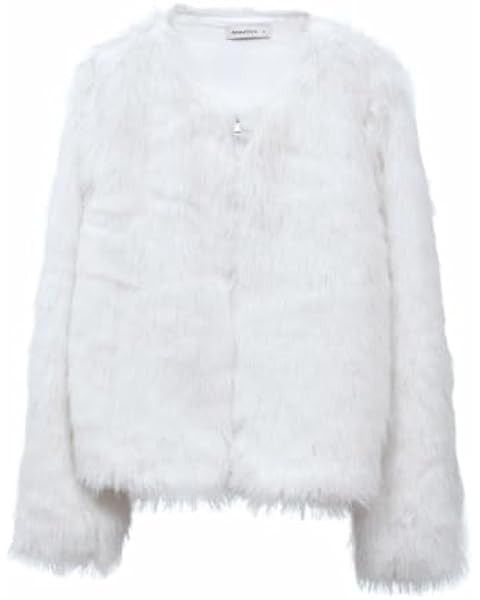 Simplee Apparel Women's Long Sleeve Fluffy Faux Fur Warm Coat | Amazon (US)