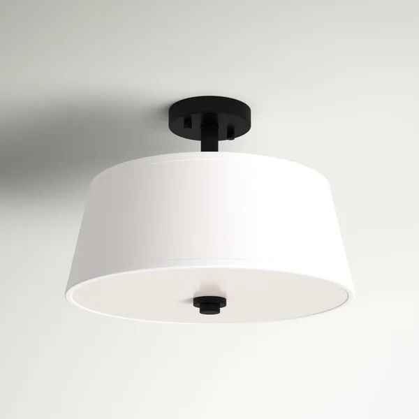 Bomberger Fabric Semi Flush Mount | Wayfair North America