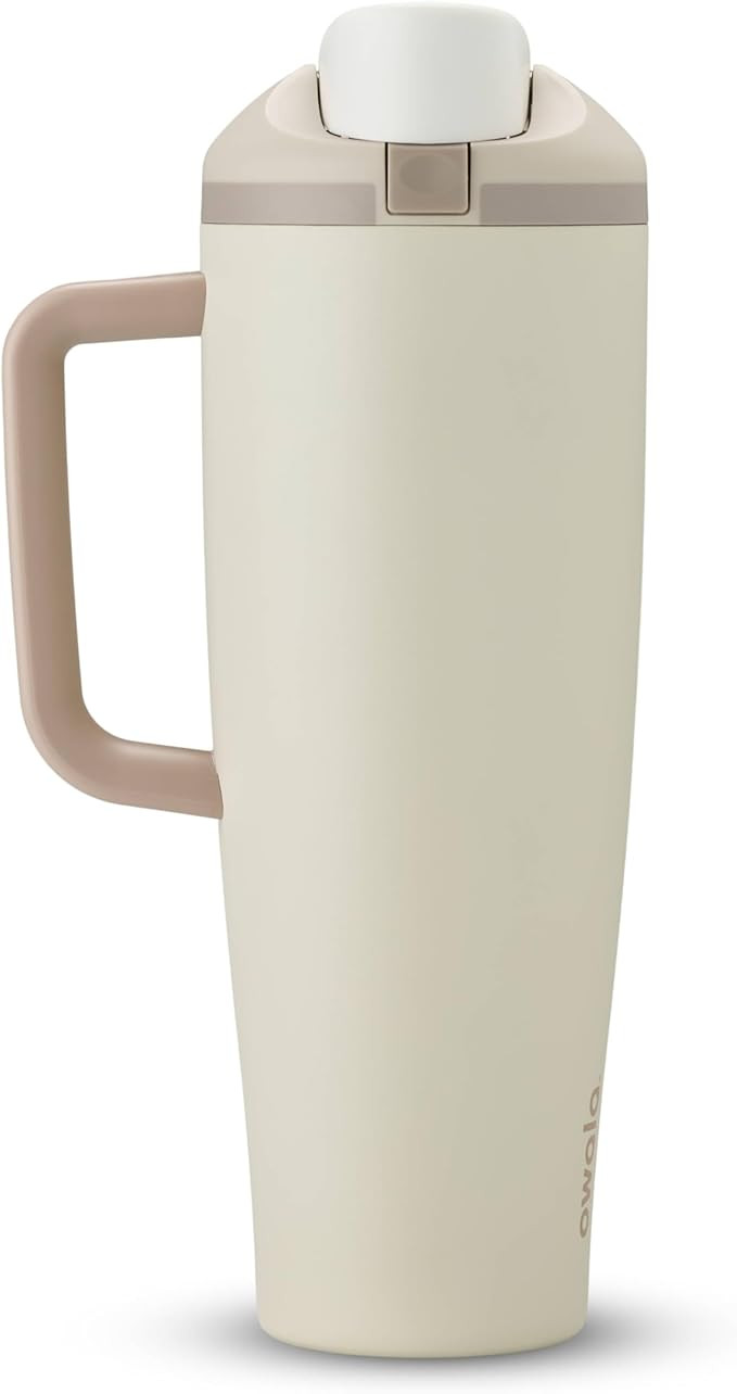 Owala FreeSip Tumbler - Stainless Steel - 40-oz. - Tan (Lightly Toasted) | Amazon (US)