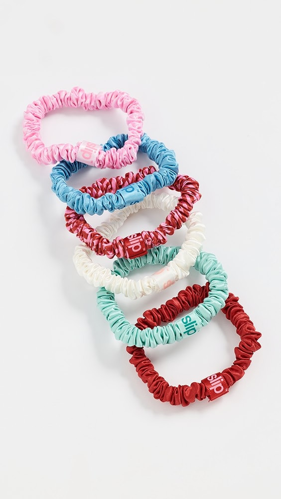 Skinny Scrunchies Set of 6 and Pouch | Shopbop
