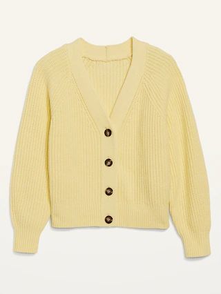 Brushed Shaker-Stitch Cardigan Sweater for Women | Old Navy (US)