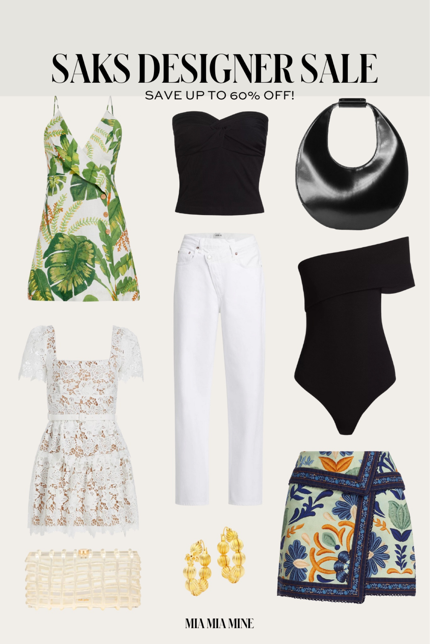 Saks fifth avenue designer sale
Farm Rio dresses on sale
Agolde jeans on sale
Self portrait lace dress
Staud moon bag on sale
Cult Gaia bag on sale 
@saks #sakspartner #saks

#LTKStyleTip #LTKSaleAlert #LTKTravel