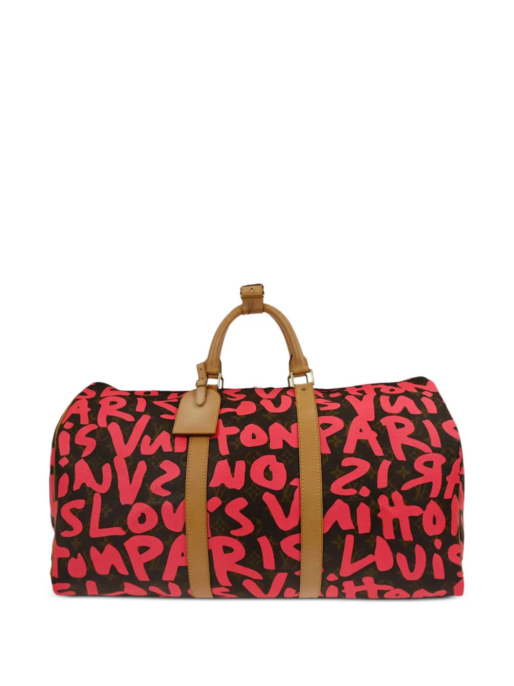 Louis Vuitton Pre-Owned 2009 Monogram Graffiti Keepall 50 duffle bag - Pink | Farfetch Global