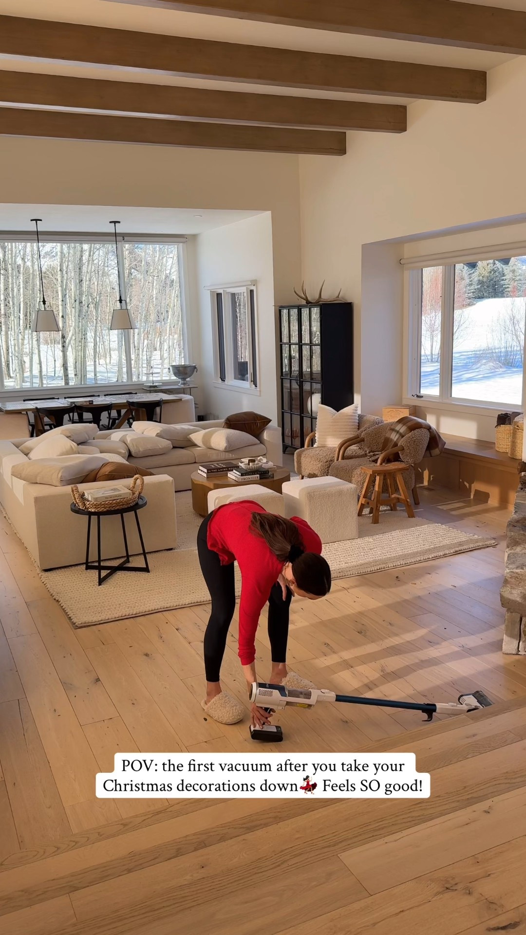 POV:  the first vacuum after you take down the Christmas decoration… feels SO good💃🏻 Who’s with me?!! House is very clean just in time for the new year💫 If you’re in the market for a vacuum this is THE best one on alllllll of the land!! And I’ve tried a lot!! Here’s why👇🏻
+ cordless
+ lightweight
+ great suction
+ long battery life
+ works on multiple surfaces 

#LTKmomlife #LTKHome #LTKdayinmylife