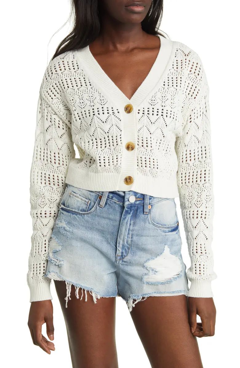 Pointelle V-Neck Cardigan | Nordstrom